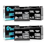 4x Pack - MINUTEMAN EDB-48XL Battery - Replacement UB12220 Universal Sealed Lead Acid Battery (12V, 22Ah, 22000mAh, T4 Terminal, AGM, SLA)