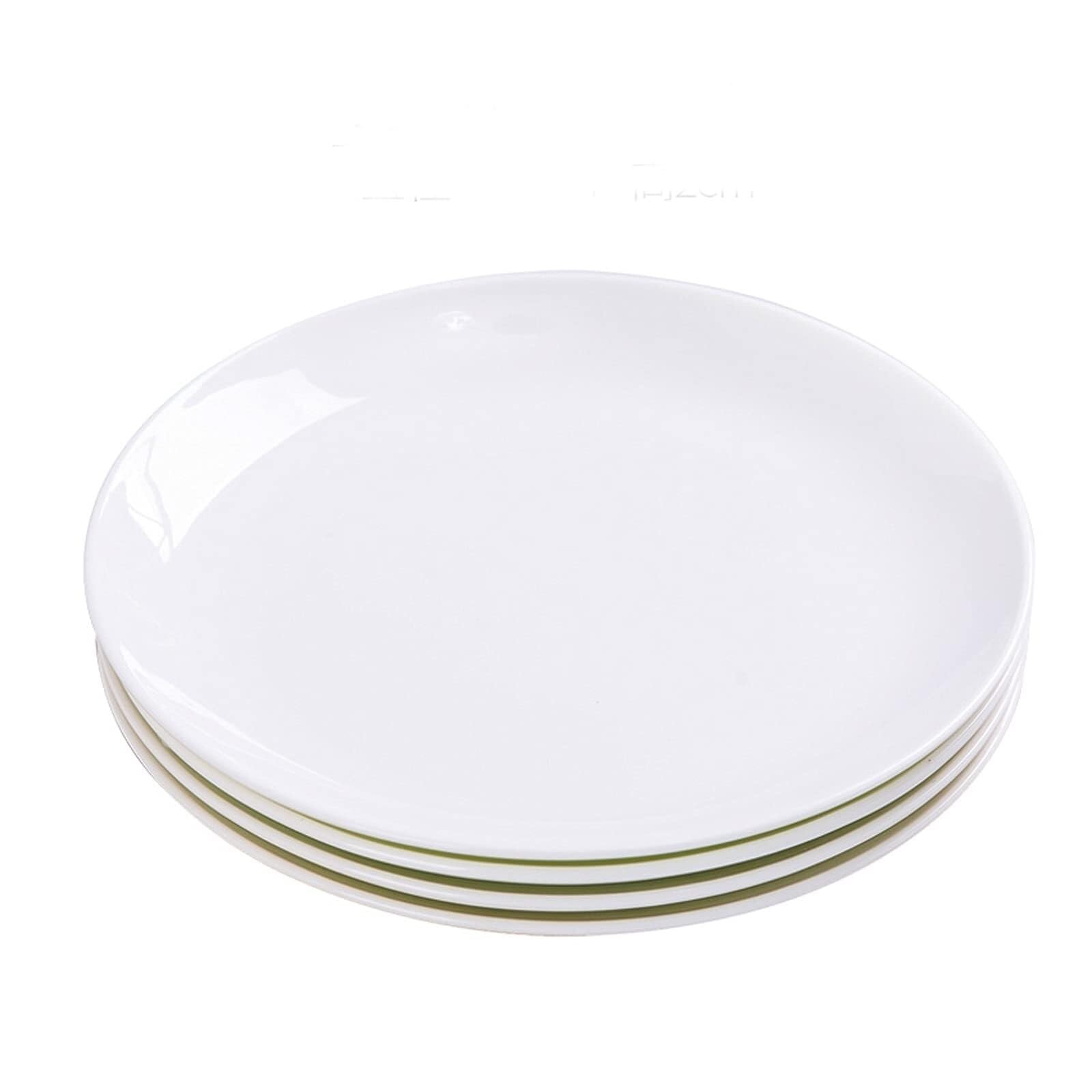 6-Częściowy Zestaw Ceramicznych Talerzy Obiadowych, Eleganckie Białe Talerze Do Steków, Makaronów, Sałatek I Przekąsek – Idealne Do Użytku Rodzinnego, Restaurac