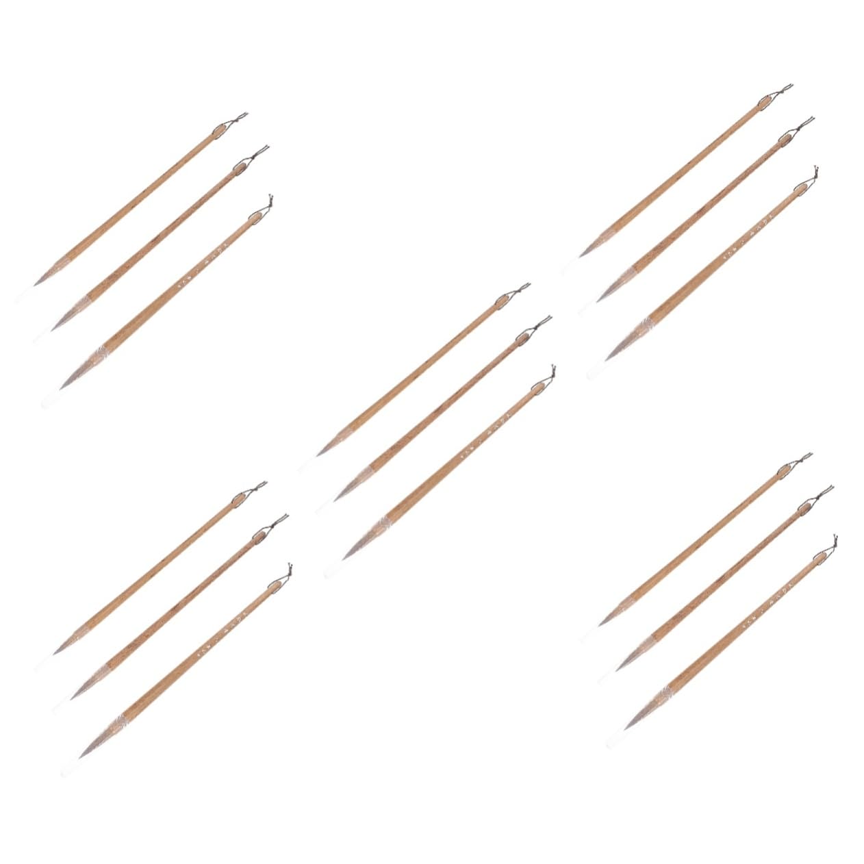 OSALADI 5 ensembles Stylo À Encre Gel Peinture Calligraphie Pinceau Pour Art Calligraphie Chinoise Dessin Pinceau Chinois Pour Aquarelle Pinceaux Chinois Prune 3 pièces * 5