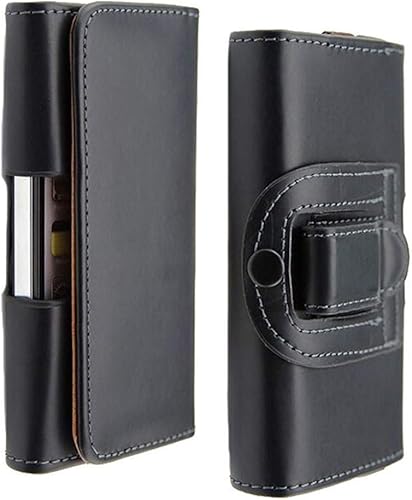 Funda de piel negra para OnePlus Nord / 8 / 8T / 8T Plus 5G Horizontal cinturón clip funda para Oppo Realme X50 Pro/Nokia 3.4 C2 con cierre