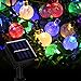 Beinhome Solar String Lights Decorative Outdoor 60 LED 36FT 8 Modes Waterproof Colorful Solar Globe String Lights for Garden, Patio, Yard, Party,Wedding Decoration