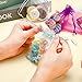 Hoolerry 500 Pcs Organza Gift Bags Jewelry Small Mesh Drawstring Sachet Wedding Favor Bracelet Bags for Packaging Jewelry Pouches Small Gifts(3 x 4 Inch,Multicolor)