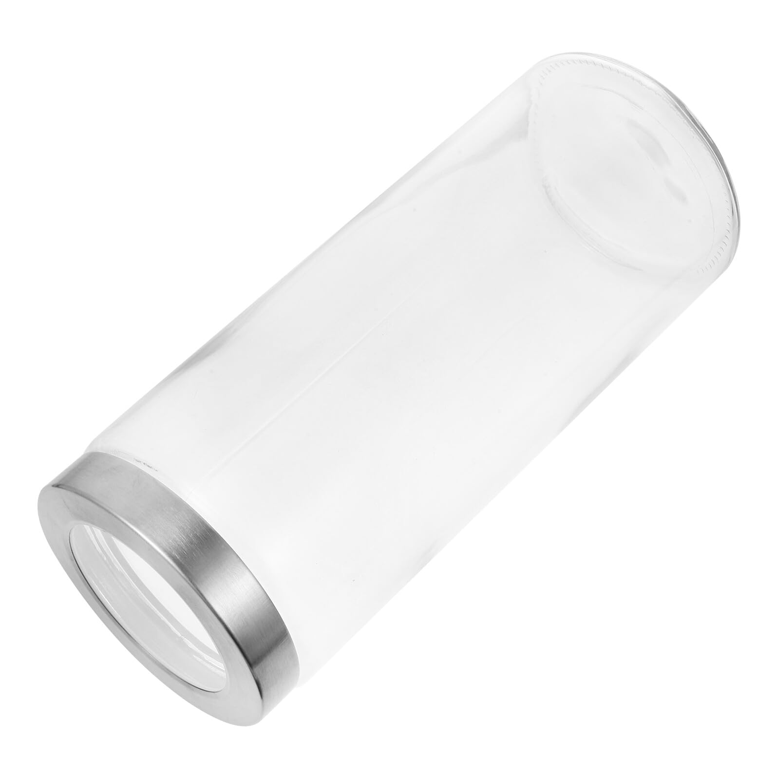 Rundglas Vorratsbehälter mit Luftdichtem Verschluss für Lebensmittel | Transparentes Glas, 1 Stück, für Haferflocken, Nüsse und Snacks, Frischeaufbewahrung, Rundes Format
