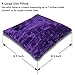 Resonant Energies 8.5 Inch Square Purple Crushed Velvet Tiara & Crown Display Pillow Stand, 'Bean Bag' Support, TPV36X