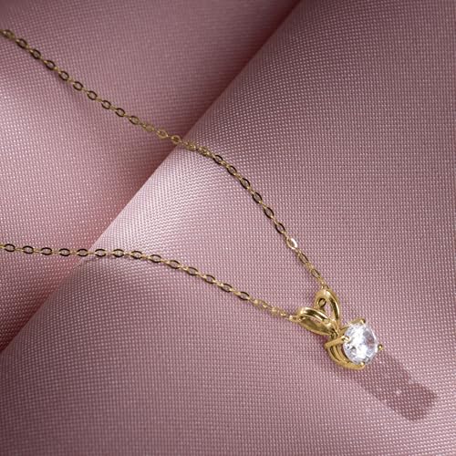 Amazon Essentials IGI Certified Solitaire Lab Grown Diamond Pendant Necklace in 14k Gold - 16" Chain with 2" Extender4