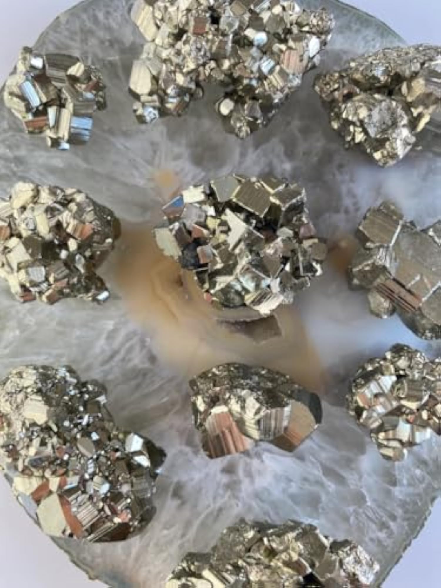 Lab Certified AAA Grade Peru Pyrite Original Cluster Geodes