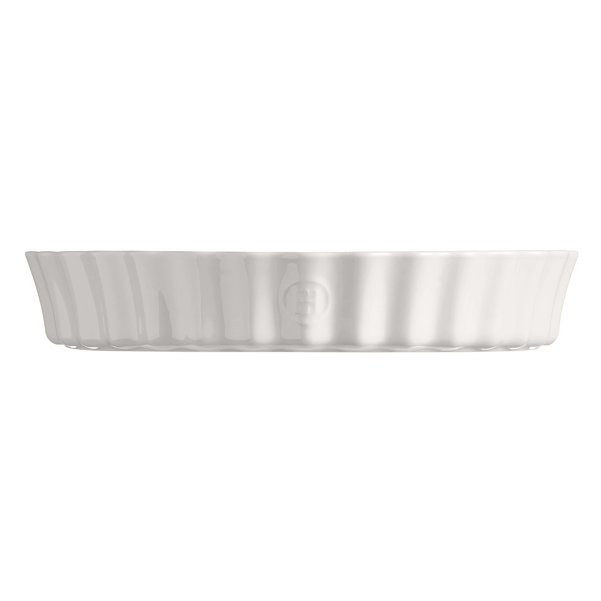Emile Henry Plat à Tarte Céramique Noir Fusain 24 x 24 x 5 cm - Maison Emile Henry Plat à Tarte Céramique Noir Fusain 24 x 24 x 5 cm - Maison