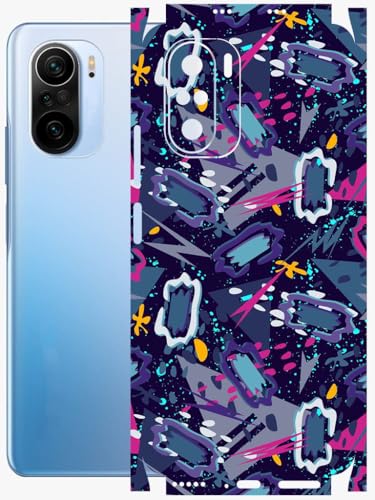 Image of AtOdds - Full Body Back Screen Guard Protector Film - Lamination Wrap Skin Sticker Compatible with XIAOMI Mi 11X PRO | Scratchproof Matte Finish (Abstract)