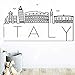 Diy Art Italien Karte Wandaufkleber Wohnaccessoires Vinyl Aufkleber Dekorative Aufkleber Wandbilder V Haus Und Garten Wandaufkleber 42Cm X 80Cm