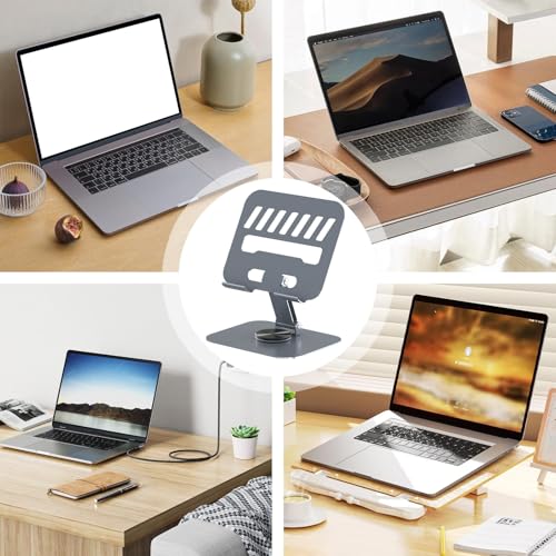Support ordinateur portable ergonomique support de bureau réglable pivotant - 4