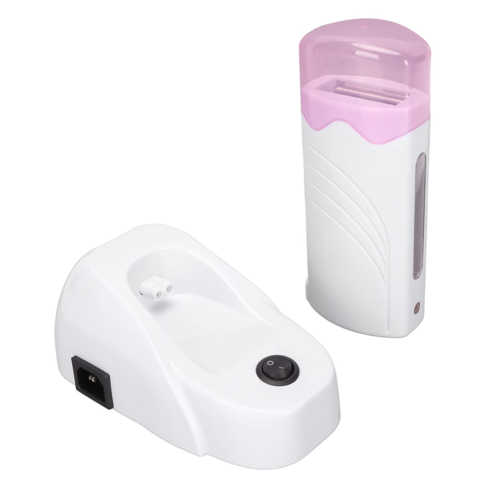 Roll On Wax Warmer Maszyna do Podgrzewania Wosku, PrzenośNe UrząDzenie do Depilacji Woskiem z Rolką do Depilacji z Podstawą Grzejną