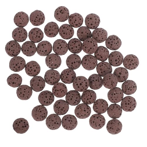 SAFIGLE 50 Stück Vulkansteine Porös Braun Natürlicher Aquarienkies und Vasenfüllkiesel Biologisches Filtersubstrat für Aquarium und Tischdeko