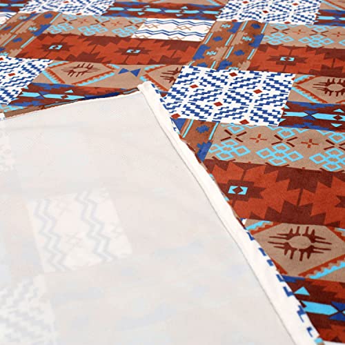 Image of AAZEEM Printed Tablecloth Soft Feel Table Cover 4-6 Seater,Table Cover,Dining Table Cover, Table Linen,Dining Table Chair Cover,Dining Table Cover 6 Seater(Rectangle /Oblong, 55 x 70 Inch, Multicolor)
