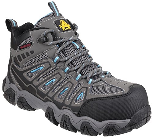 Bottines de sécurité Amblers AS802 femmes en cuir imperméable style randonnée