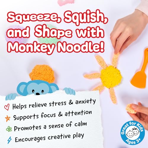 image for Impresa Monkey Foam from Monkey Noodle 5 Giant Blocks, Squishy Sensory