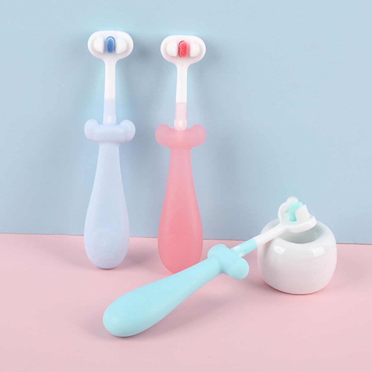Cepillo De Dientes De Cerda Cepillo De Dientes Infantil Para Bebé Cepillo Dientes Cepillo De Dientes Para Cepillo De Dientes Páginas 3 Piezas X 4