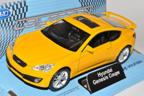 Hyundai Coupe Genesis Gelb Ab 2008 ca 1/43 1/36-1/46 Welly Modelo Auto