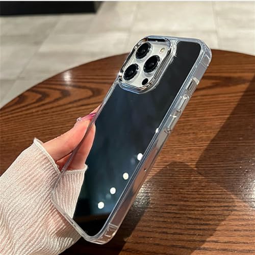Coque de luxe pour iPhone 15 Plus protection rigide argent métallisé - 3