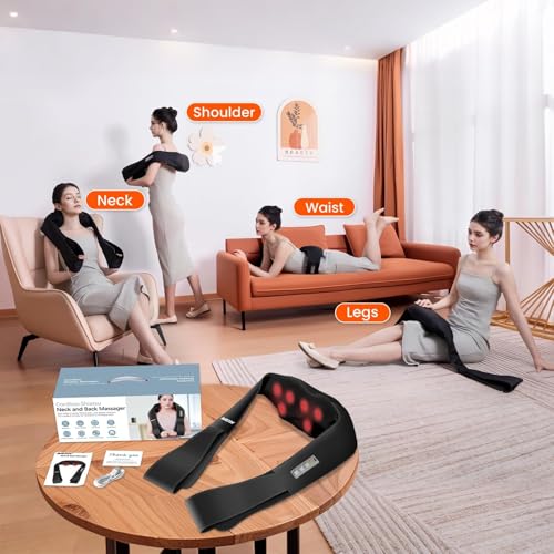 Image of AMZPONY Cordless Neck Massager for Pain Relief Deep Tissue