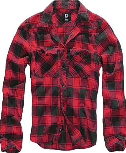 Brandit Men's Check Shirt Red/Black Size XXL