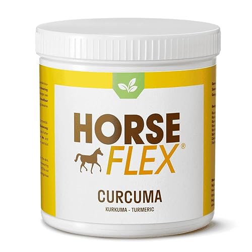 Horse Flex Polvo de cúrcuma para caballos para apoyar la piel, el sistema musculoesquelético y la digestión