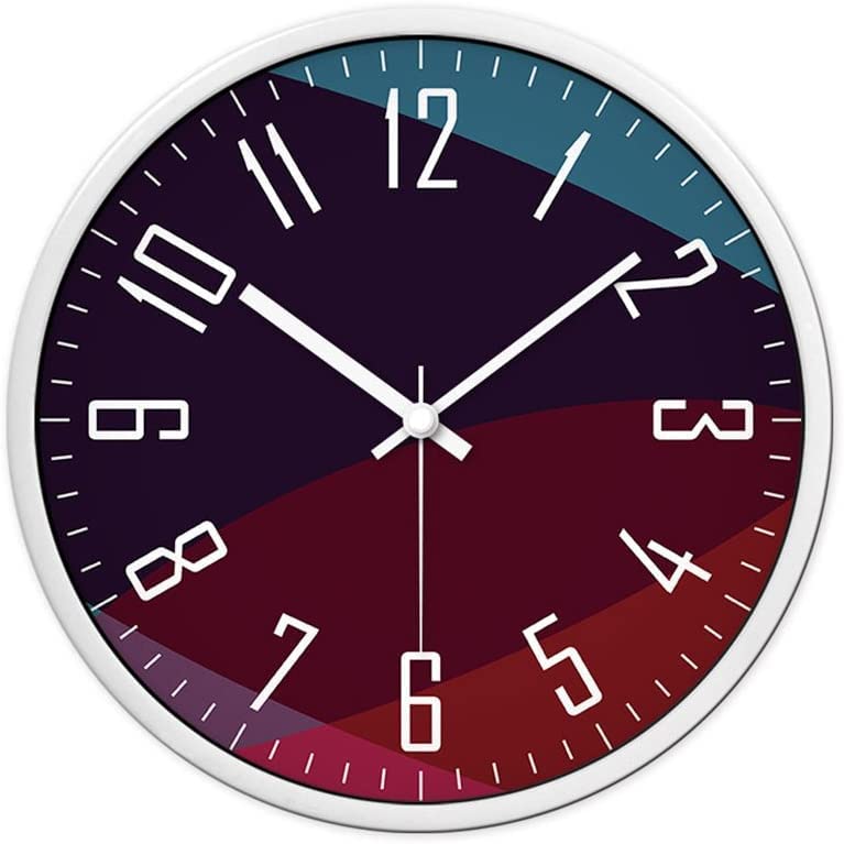 Horloge murale à quartz de 30 cm pour chambre et maison