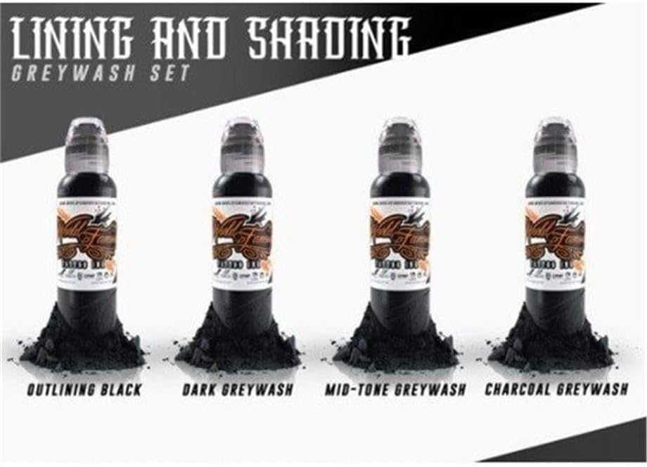Lining & Shading Dövme Boyası Seti - World Famous Ink Dövme Boyası - 1oz/30ml