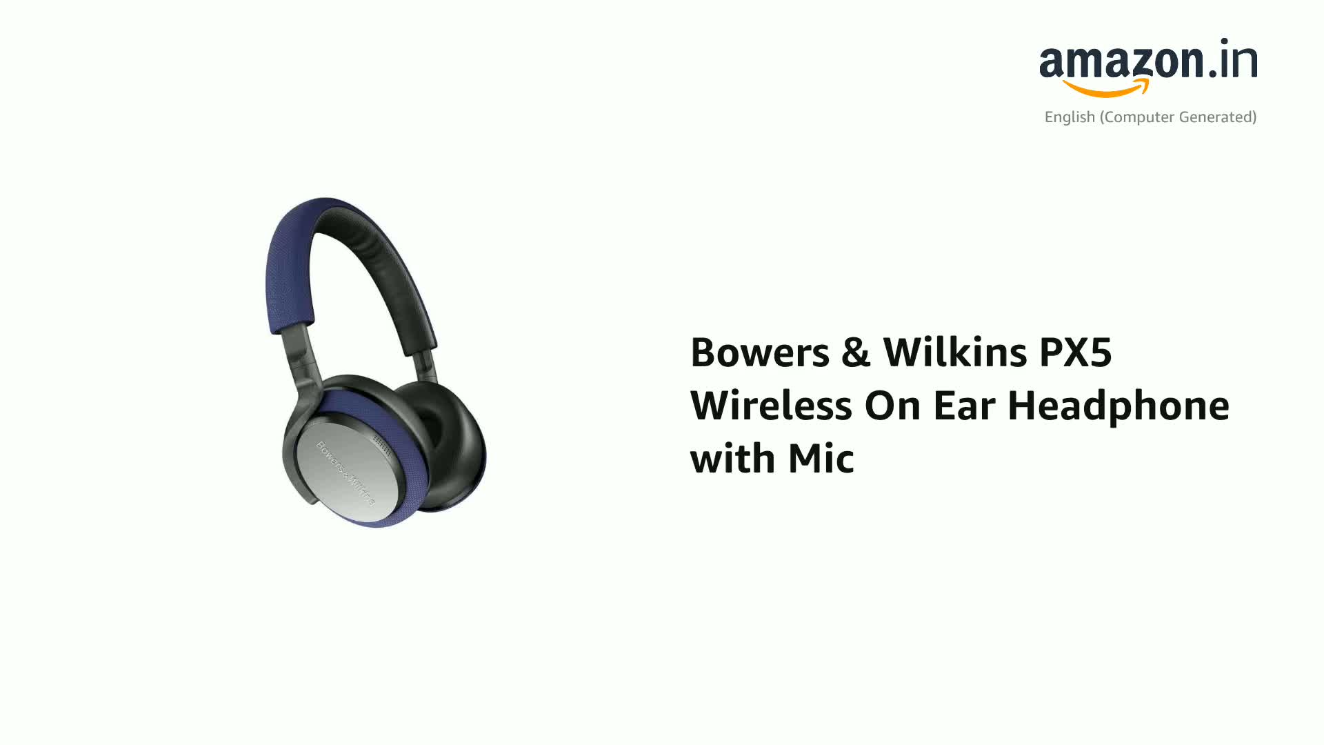Bowers & Wilkins PX5 Wireless On Ear Headphone with Mic