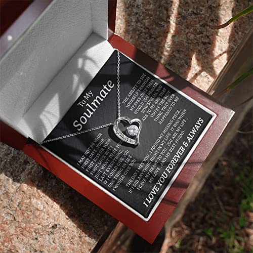 Beautiful-Soulmate-Necklace-To-My-Girlfriend-Wife-Necklace-My-Future-Wife-Gift-Soulmate-Jewelry-Forever-Love-Necklace-Love-Knot-and-alluring-Necklace