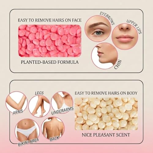 Cire I SAKURA avec écran LCD et kit complet de 4 sachets de perles