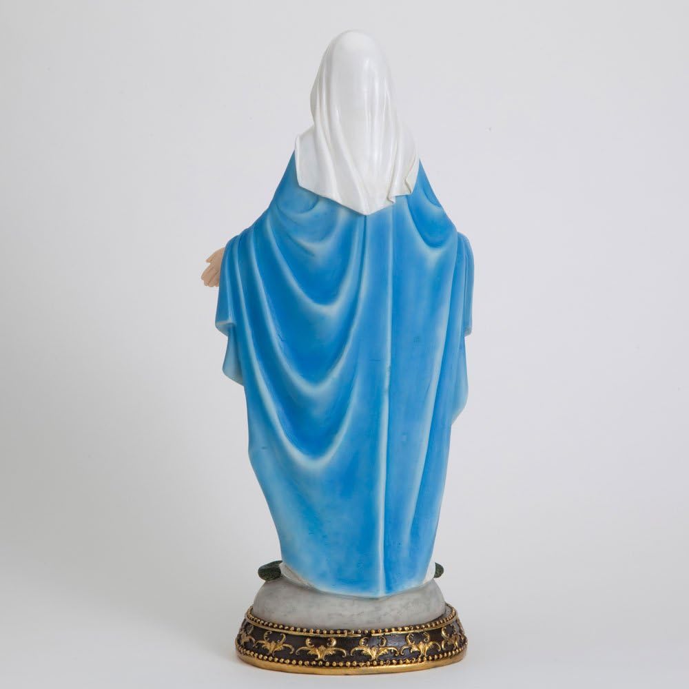 Bits and Pieces- 16 Inches Tall - Our Lady of Grace Sculpture for Your Garden, Lawn or Patio - Durable Weather Resistant and Hand-Painted Polyresin Statue : Patio, Lawn & Garden