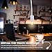 MUCKLILY Track Lighting E27 Socket Holder with Flexible White Hose, Ceiling Spotlight Fixture for Exhibition and Wall Art Accent Lighting, Compatible with LED Track Light Heads