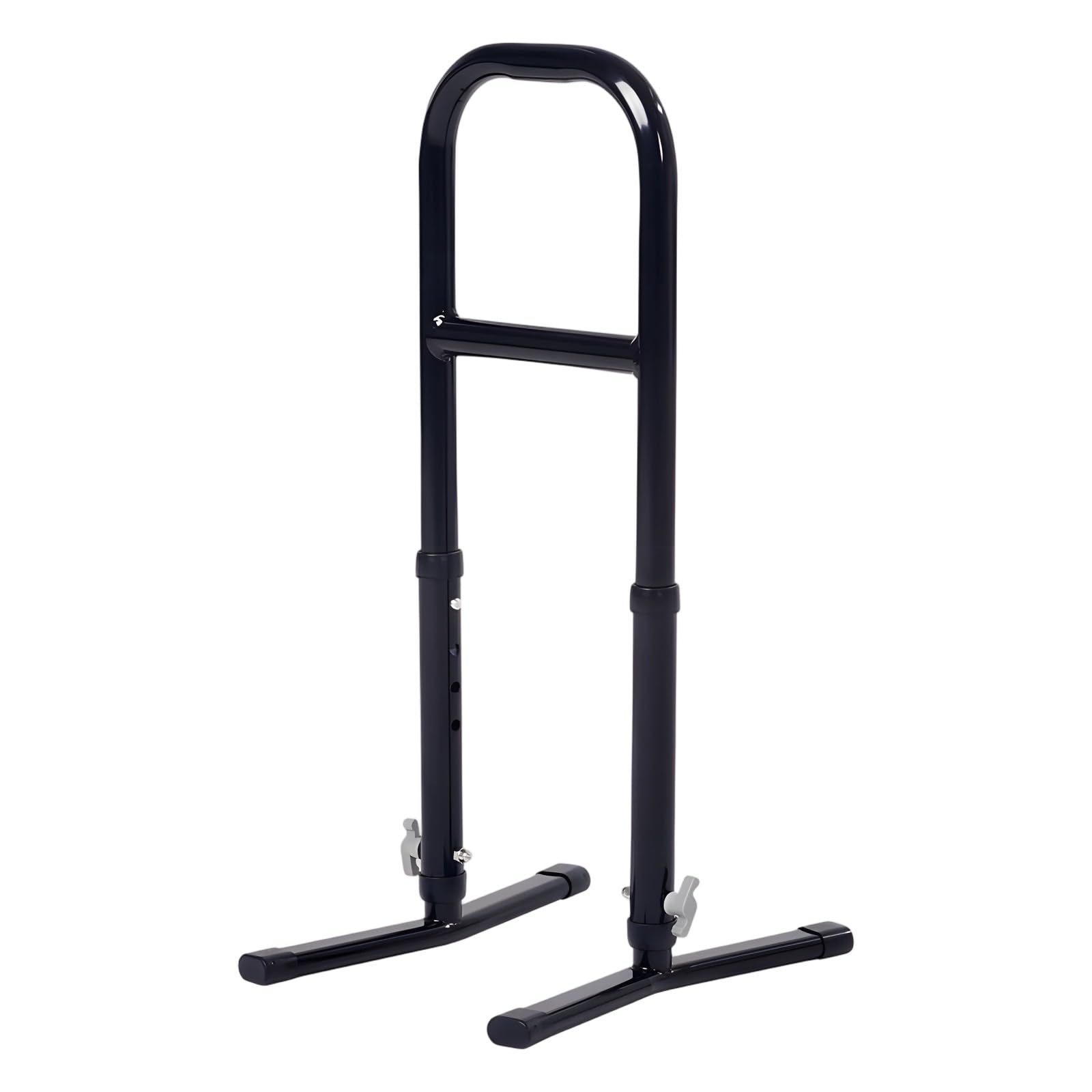 Supporto di supporto per anziani, altezza regolabile, con doppia base antiscivolo, supporto portatile per la mobilità, capacità 272 kg, strumento di supporto leggero per la vita quotidiana