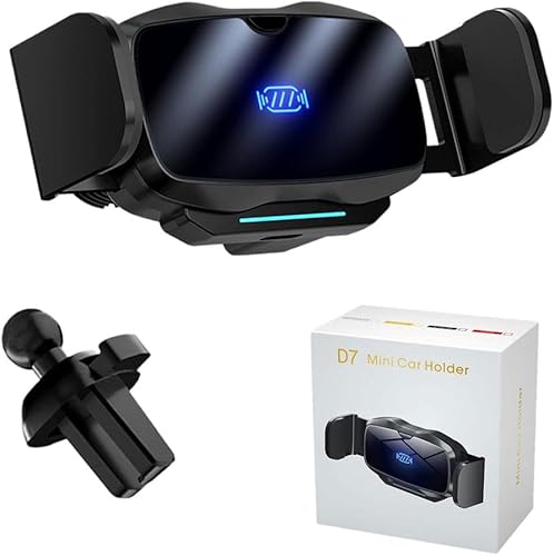 Soporte de teléfono para automóvil, clip mágico D7, soporte eléctrico para teléfono móvil, sujeción automática, soporte para teléfono del automóvil,