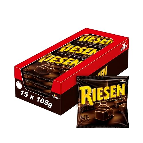 RIESEN – 15 x 105g – Bonbons mit Schokokaramell in kräftiger,...