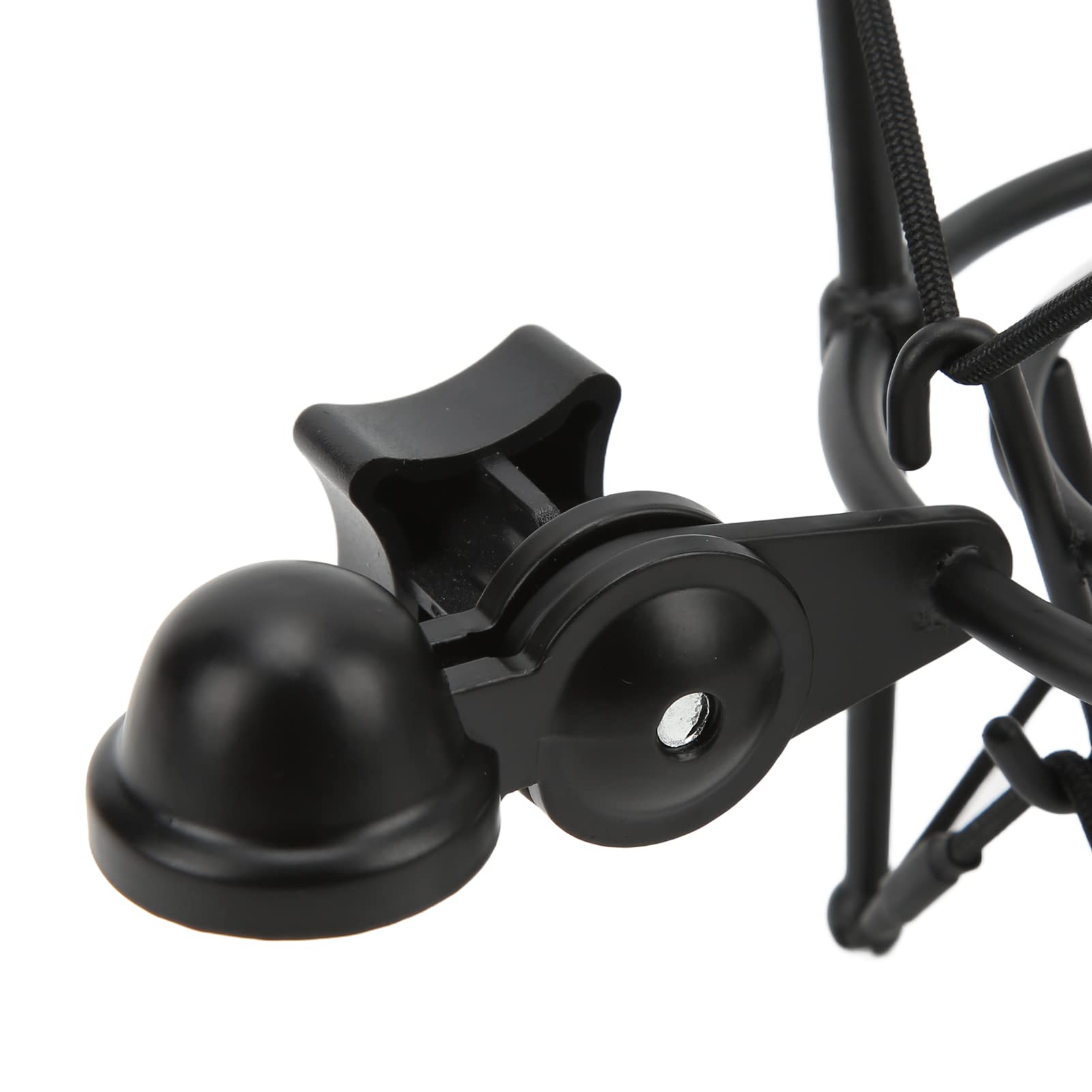 Ausla Supporto Antiurto per Microfono, Supporto Antivibrante in Metallo, Clamp/Holder per Microfono Regolabile, Assorbimento Acustico Chiaro per Studio Musicale e Streaming Live (BLACK)