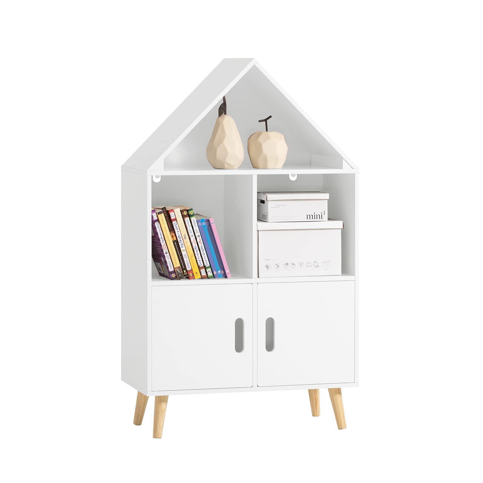 SoBuy Librería Infantil con Puertas Soporta hasta 70kg 60x30x103cm