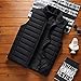 Produktbild Herren Weste Daunenweste, Herren Winter Warme Weste Lässige Outdoor Steppweste Leichte Ärmellose Stehkragenjacke,Schwarz,L
