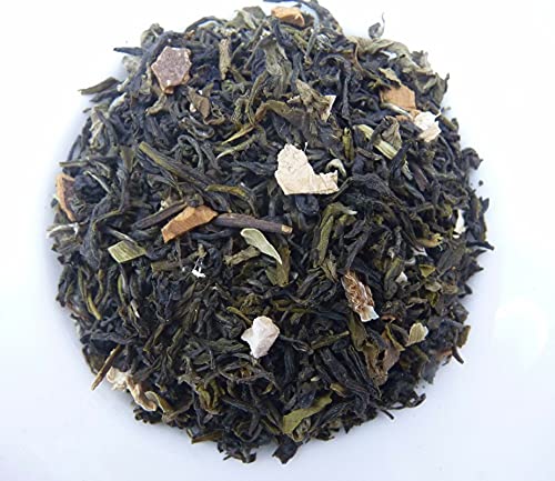 Image of Siyacha Tea Masala Green Tea, 250 G, Organic Chai Patti with Cardamom, Ginger, Mint, Cinnamon Blend, For Digestion, Cough & Cold, Weight Loss, Summer Spicy Beverage, Makes 125 Cups (approx)