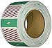 Brady 95671 SecurAlert Color Card Clip-on Badge, 3 x 3 inches Green, Legend: Temporary (500 Badges)