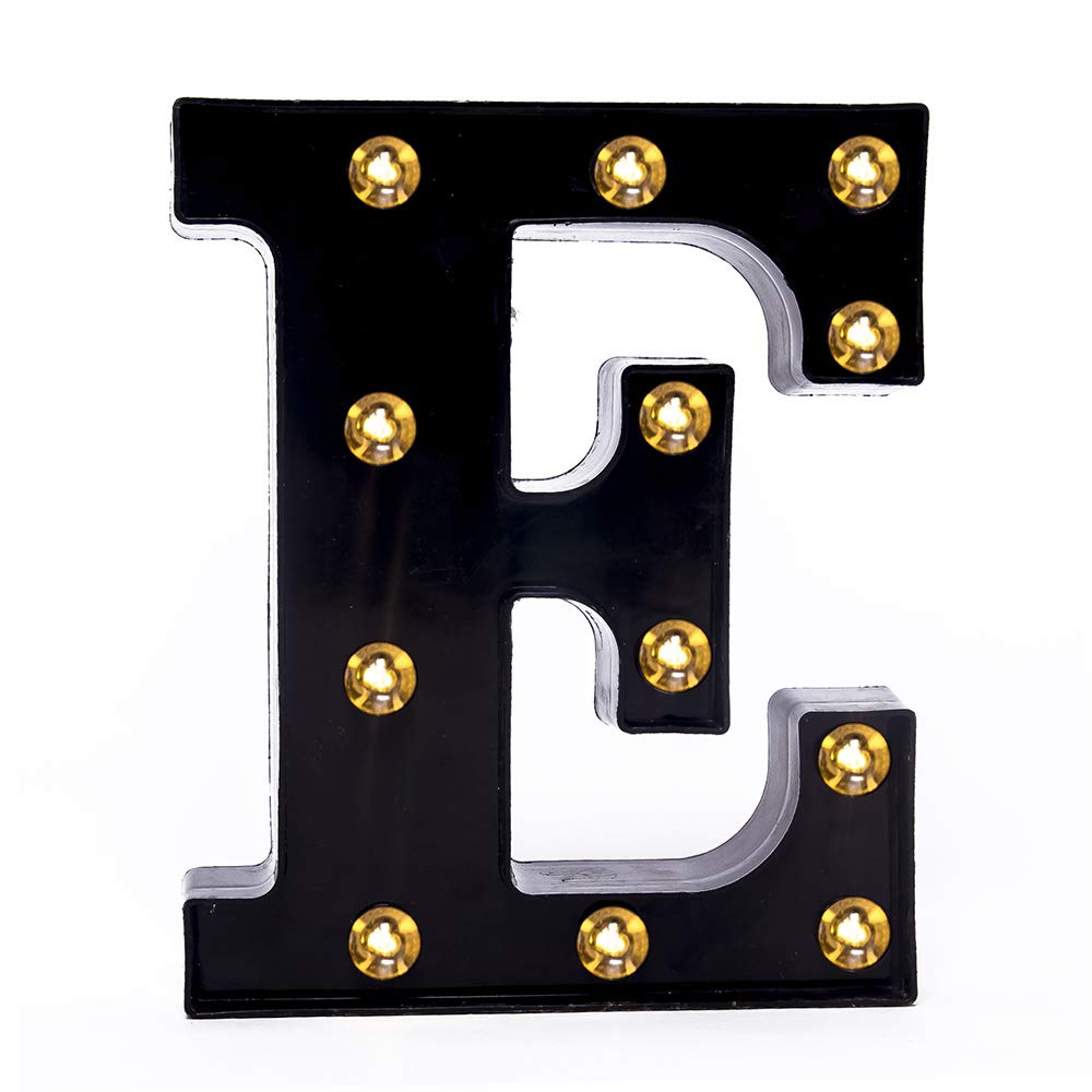 Foaky Black LED Marquee Number Lights Sign Light Up Marquee Number Lights Sign for Night Light Wedding Birthday Party Battery Powered Christmas Lamp Home Bar Decoration