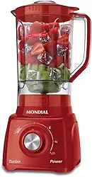 MONDIAL Liquidificador Turbo Power 550W, 110V, Vermelho, 1,6L - L-99 FR