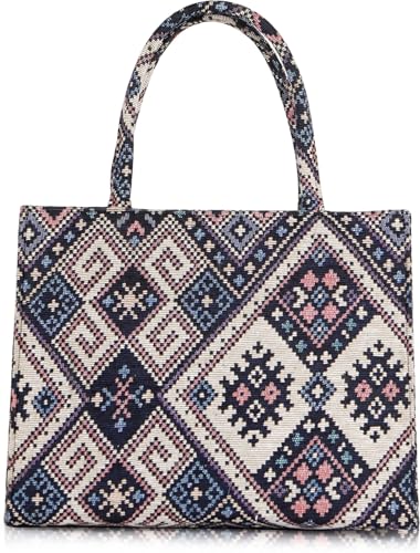Image of Women Multicolor Tote Bag Stylish Versatile Messenger Handbag