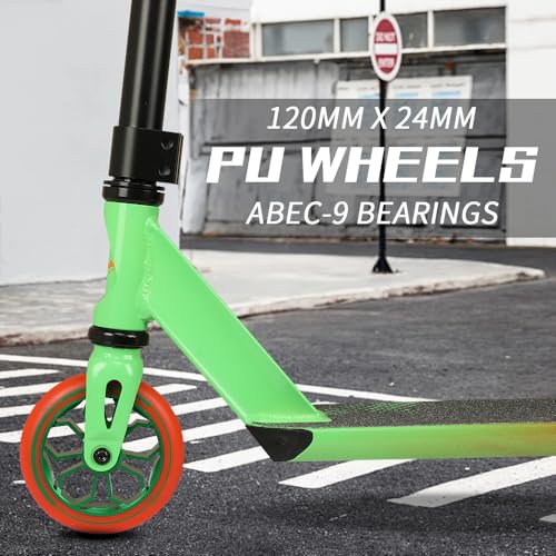 Image of Zplus Pro Trick Scooter for Pros and Beginner Stunt Scooters - with Wide Deck Freestyle Scooter - Suitable for Kids,Teens and 8+ Years
