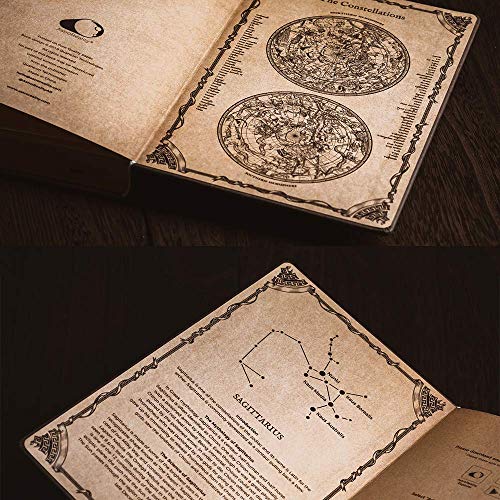 Astroreality: Zodiac 12 Constellation Astrology Notebook, Interactive Augmented Reality Experience, 8X5, 192 Pages Writing Pad Journal, Unruled Embossed Hardcover (Virgo) #TOP5