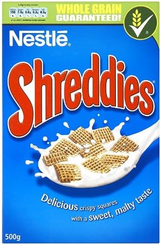 Shreddies Ready-to-Eat Breakfast Cereal 500 g (Pack of 5)