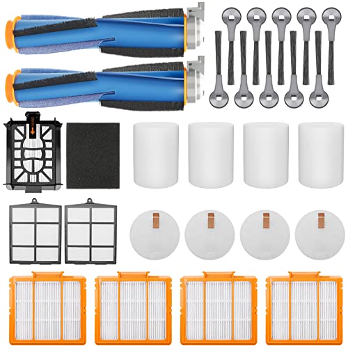 Replacement Parts for Shark AI AV2511AE AV2501S AV2610WA AV2501AE RV2502AE RV2610WA UR2500SR RV2520 AV2510 AI Ultra Robot Vacuum Cleaner Accessories Kits. Main Brush HEPA Filter Foam Filter Side Brush