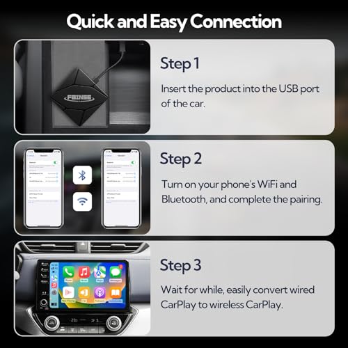 Image of Wireless Carplay Adapter, Wireless CarPlay Dongle, Only Support Car with OEM Wired CarPlay.
