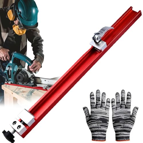 Professional Circular Saw Guide Rail Track -Aluminium Electric Circular Saw Milling Positioning Clamp|Adjustable Cutting Machine Base Guide for Precision Woodworking Cuts