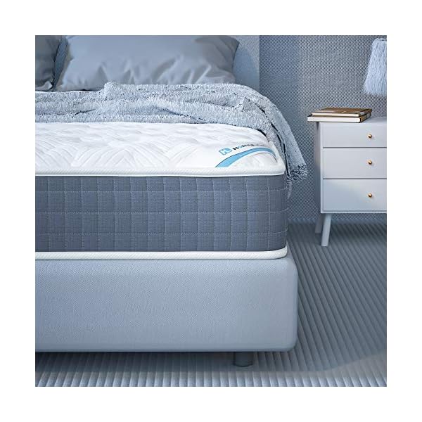 HomyLink Mattress Pocket Spring Memory Foam Mattresses Single Double 9-Zone Orthopaedic 23.5cm Height 3FT 4FT6 - Image 9
